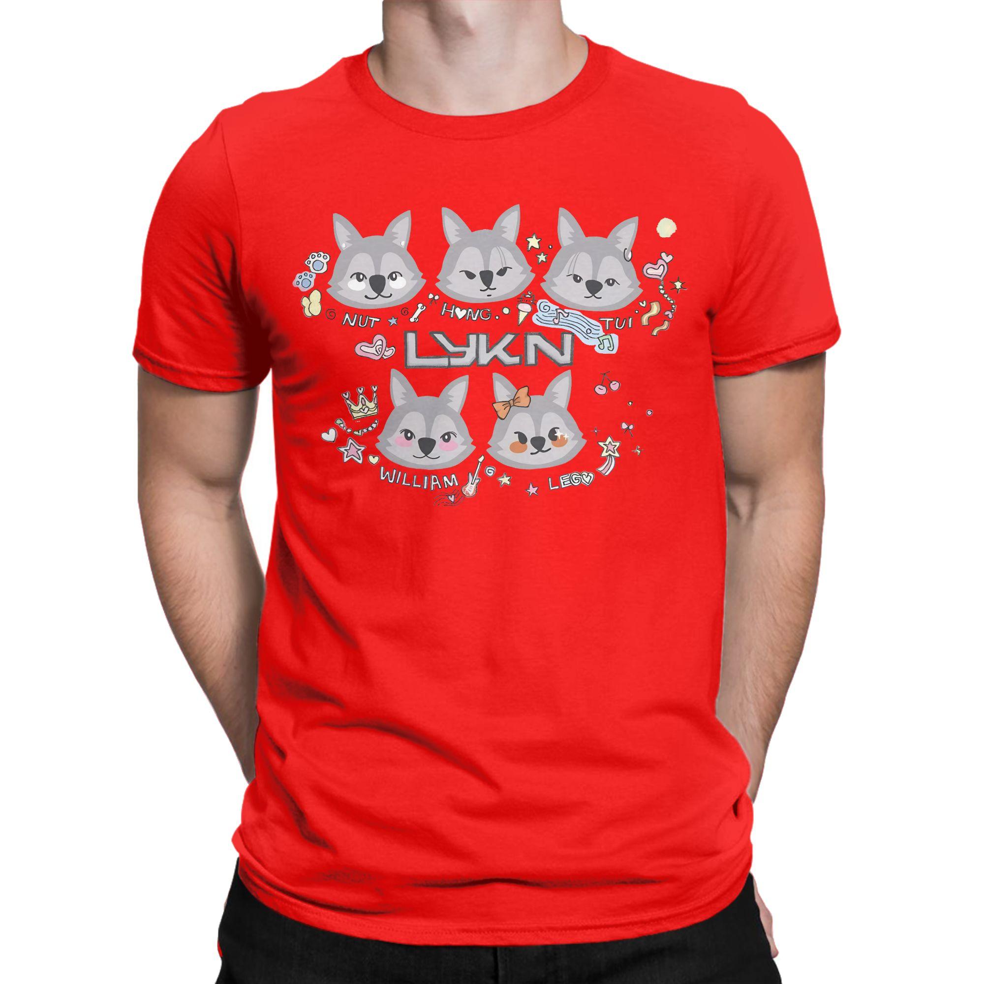 

Funny Cute Cartoon LYKN Lykyou TShirt Men Womens Crew Neck 100 Cotton T Shirts Short Sleeve Tee Shirt Printed Clothing S
