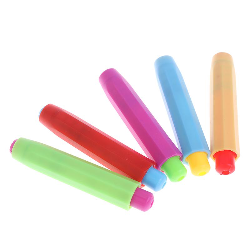5Pcs Health Non-Toxic Chalk Holder Colourful Chalk Holders Clean Teaching Hold