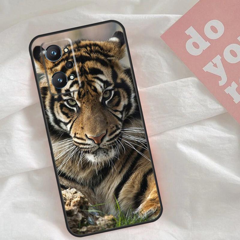 Animal Tiger Case For Realme C65 C67 C71 C63 C61 C55 C51 C53 C35 C75 11 12 13 14 15 Pro Plus GT6 GT7 Pro