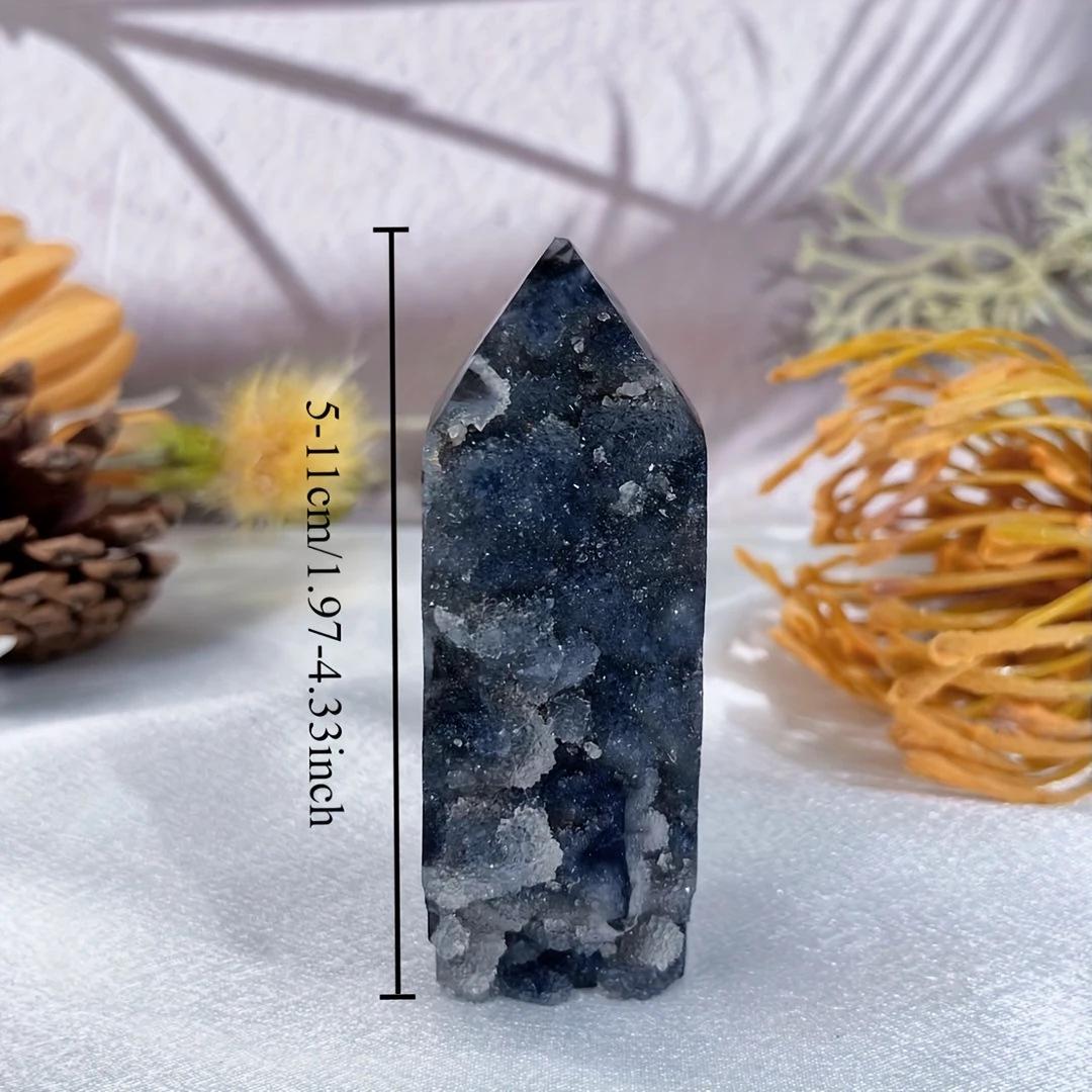 Hexagonal Natural Sphalerite Crystal Tower Ornament 50-80g