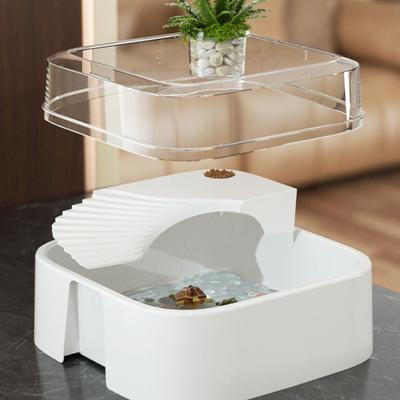 Large Capacity Transparent Turtle Tank with Sun Platform Anti Escape Breeding Box Plastic Full View Turtle Aquarium