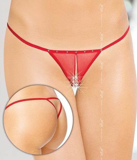 GALINA Open Thong - Red - Softline - Thongs and Panties
