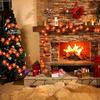 LED String Lights with Artificial Maple Leaves Battery Operated Indoor Outdoor Decorative Lighting for Seasonal Holiday Party Room Decor