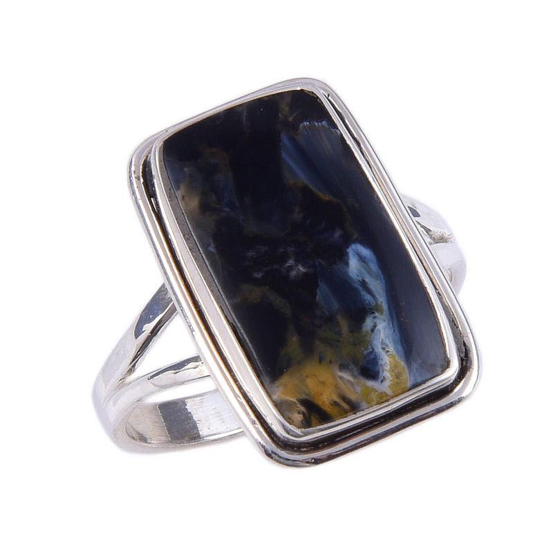 Natural Pietersite Gemstone Handmade 925 Solid Sterling Silver Ring Size 10 b9K57