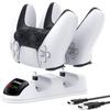 2-in-1 Game Controller Dual Charger Plastic Charging Station LED Charging Dock Replacement for Plastic Controller Charger
