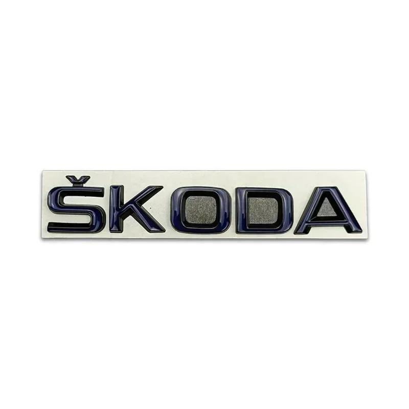 2025 New Metal for SKODA Rapid Kodiaq Superb Yeti Karoq Octavia A7 Tour RS Kamiq Badge Car Styling Rear Trunk Emblem Stickers Ac