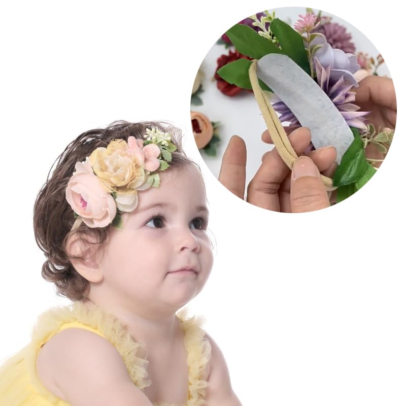 Baby Baby Nylon High Elasticity Baby Hair Kids Hair Cute Artificial Newborn Baby Shrine Photo Shoot Gift Hairband, Hairband, Headband, Accessory,