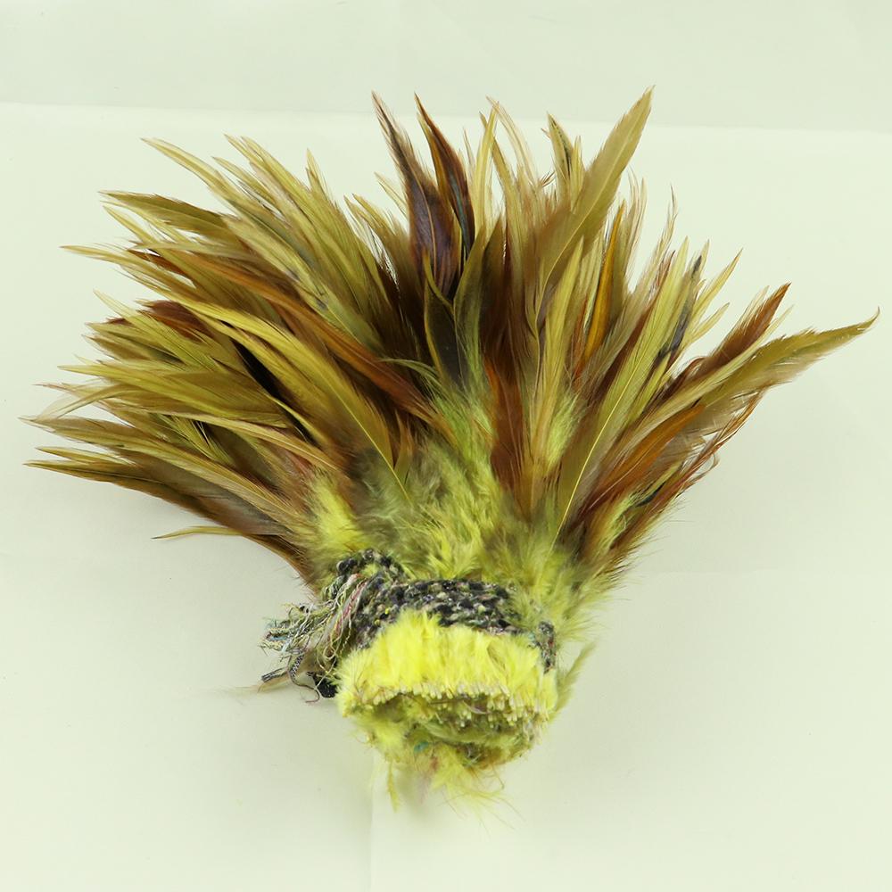

50 шт. Разноцветные перья фазана 10-15 см/4-6 дюймов DIY Украшения Перья петуха для рукоделия Свадебные аксессуары 10-15 cm жёлтый