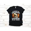 Funny I Have A Dragon In My House Bearded Reptile Pet Lover T Shirt Vintage Comfortable Homme Designer Clothes Soft