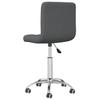Office Chair Swivel Dark Grey Fabric