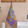 34x40cm Hand Towel Set of 4, Floral Pattern Kitchen Towel 4-Layer Cotton Gauze Pure Cotton Dish Cloth Quick Dry Decorative Tea Towel Home Restaurant
