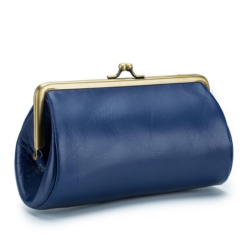 

Leather retro niche design dinner bag, high-end temperament clutch bag, creative storage bag, European and American clip bag.