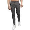 Calças Chino Masculinas Slim Fit Algodão Stretch Perna Afunilada Calças Casuais