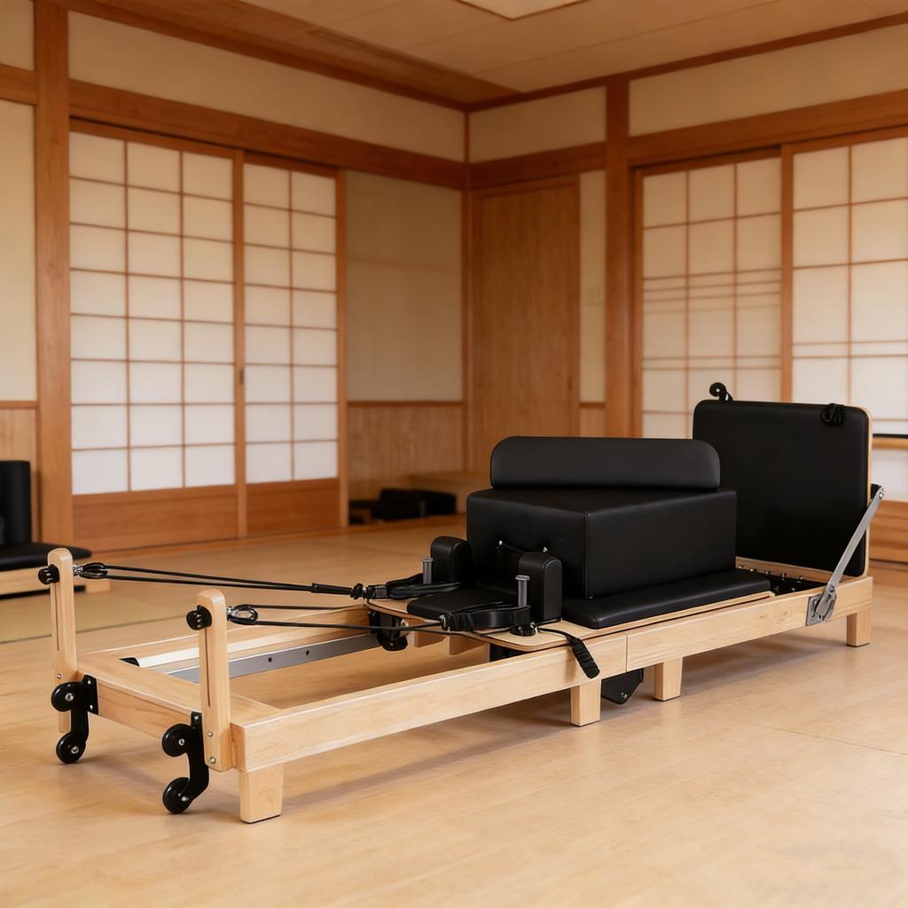 Letto pieghevole per Pilates Attrezzatura per il fitness Studio di yoga Palestra Pilates Reformer Machine Scala Club privato Bodybuilding a casa Esercizio