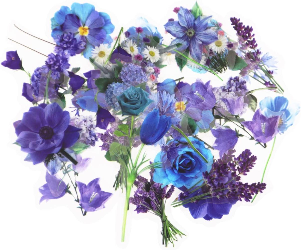 

40pcs Flower Plant Stickers 20 Patterns PET Decorative Scrapbooking for Craft Album Journal