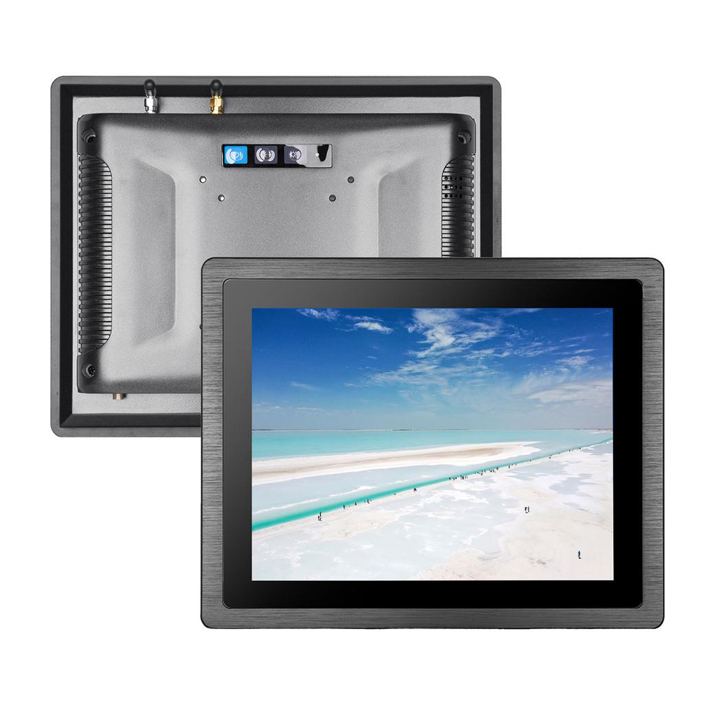 Industrial Panel PC 12 Inch Capacitive Touch Screen Quad Core 64 Bit 8G EMMC Embedded Panel Computer