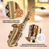   Alto Saxophone, Brass Lacquer Gold E Flat SAX 875 Key Type with SAX Accessories for All Types of Music