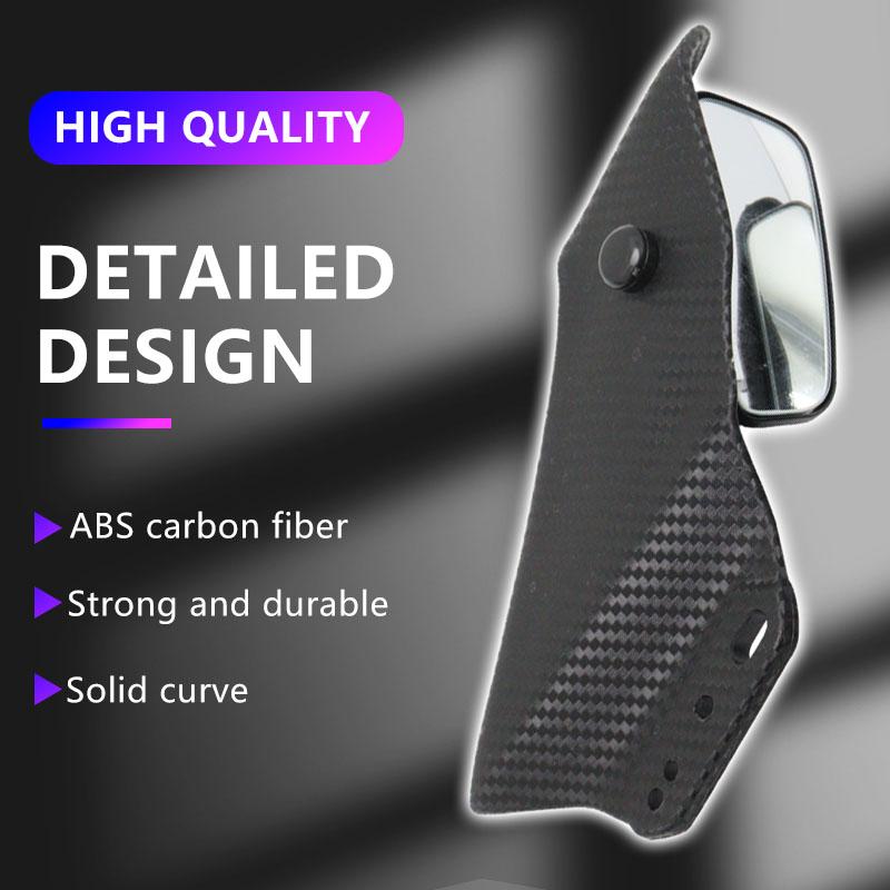 Universal Motorcycle Spoiler Fairing Wing for Yamaha R3 Aerodynamic Winglets with Rear View Mirror for Honda CBR650R