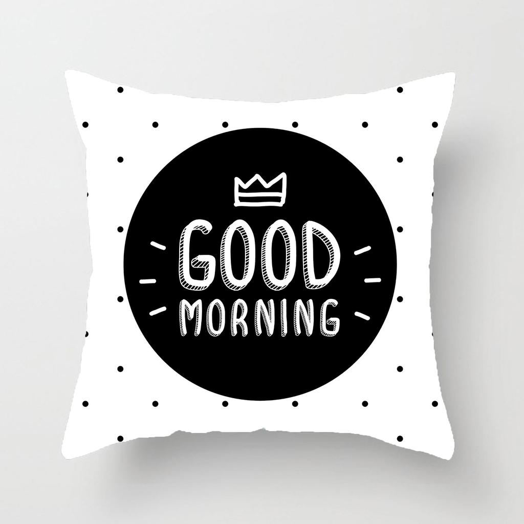 Nordic Throw Pillow Cover Plush Black and White Geometric Striped Simple Pillow Cover Sofa Cushion Cover