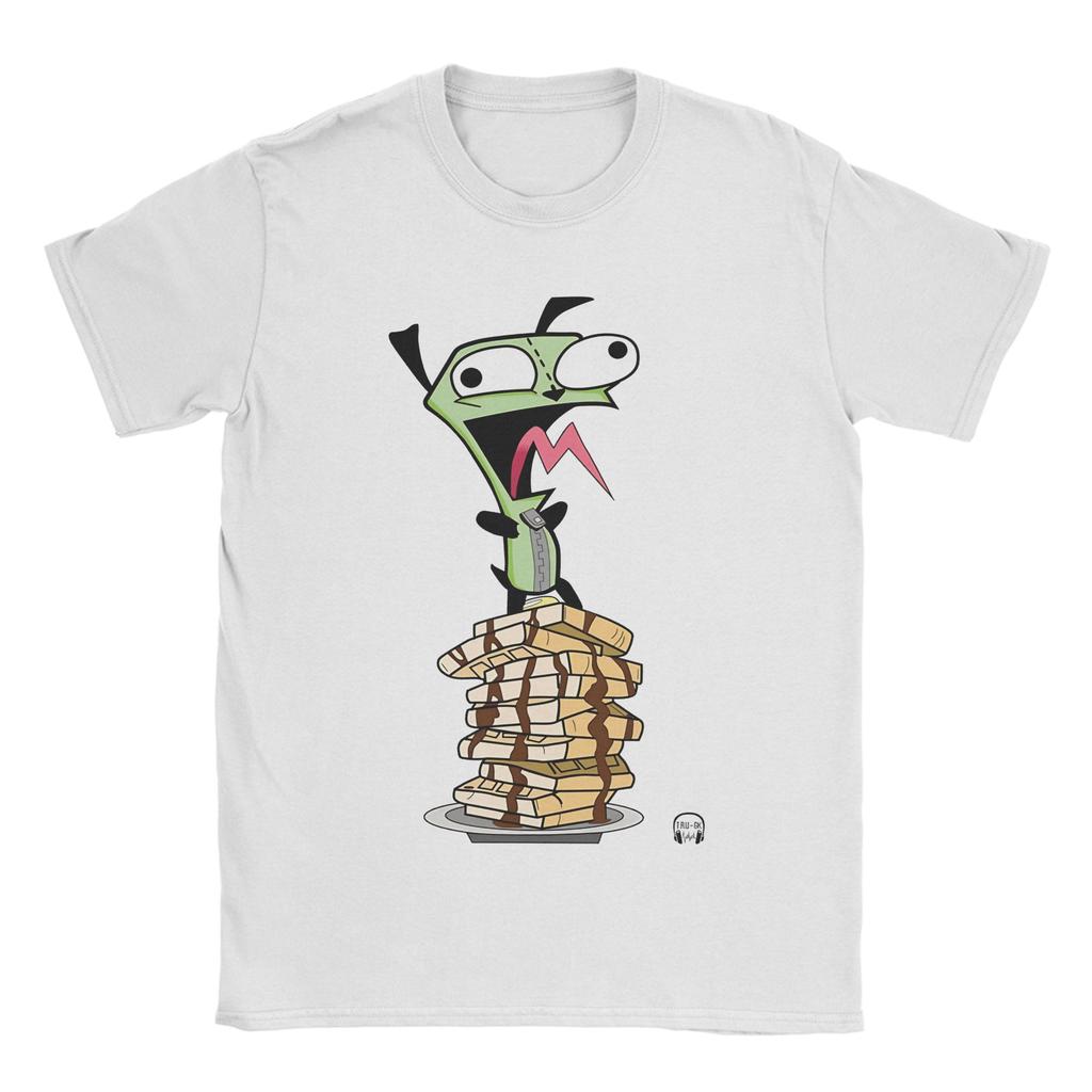 Invaders Zims Cotton T-Shirt For Man Summer  Classic T Shirts O-Neck Leisure Tees Oversize Cheap Tops