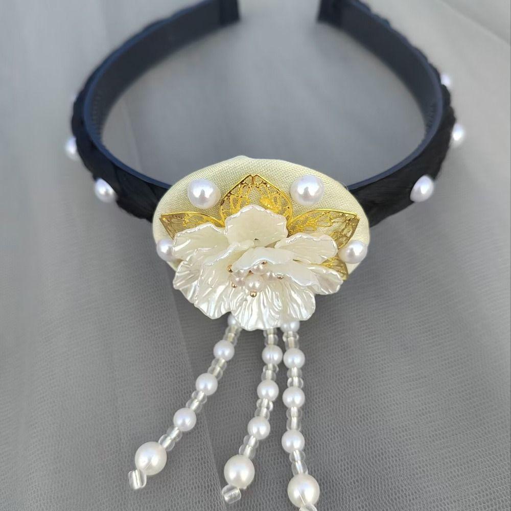 Tassel Korean Headband Flower Stage Dance Hair Hoop Gift Hanbok Hairband Hanfu Accessories