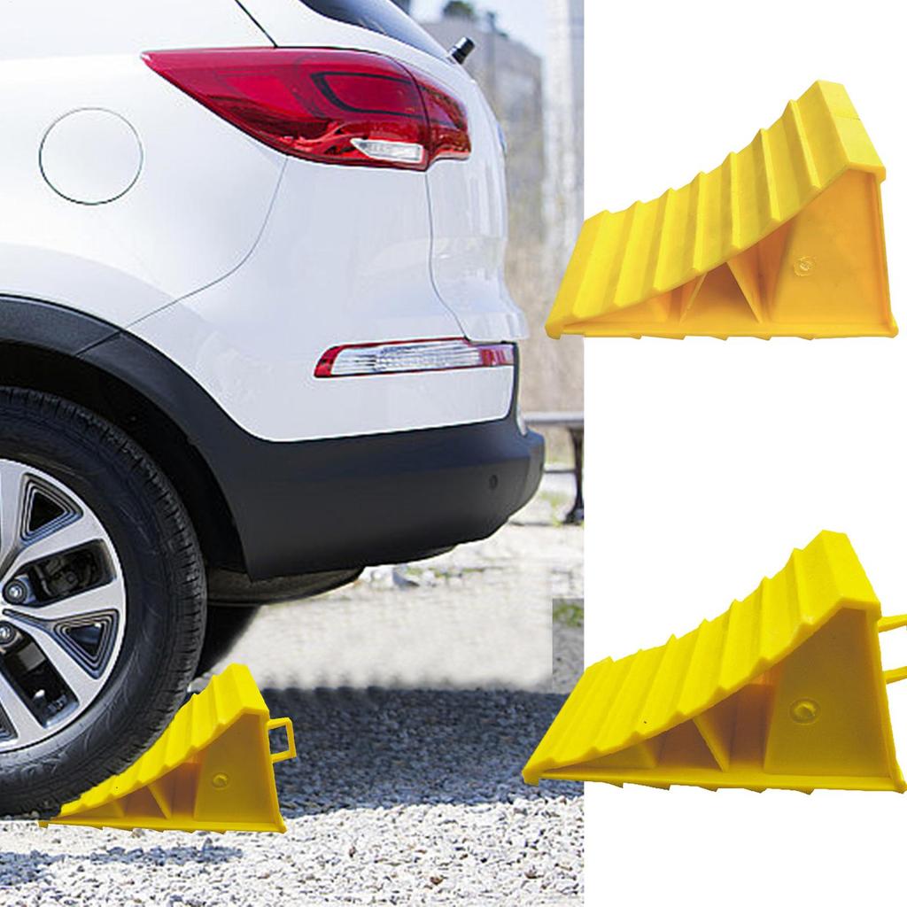 Car Chocks Tire Support Chock Portable Tire Slip Stopper Sturdy Anti-Slip Block For Secure Car Trailer Parking Vehicle Accessory