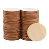 10/20/50/100pcs 70mm Wooden Circles for Crafts, Unfinished Round Wooden Discs for Painting, Staining, Burning and Pyrography