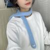 Korean Style Knitted Scarf Solid Color Sweet Scarf Cool Long Narrow Scarves  Spicy Girl