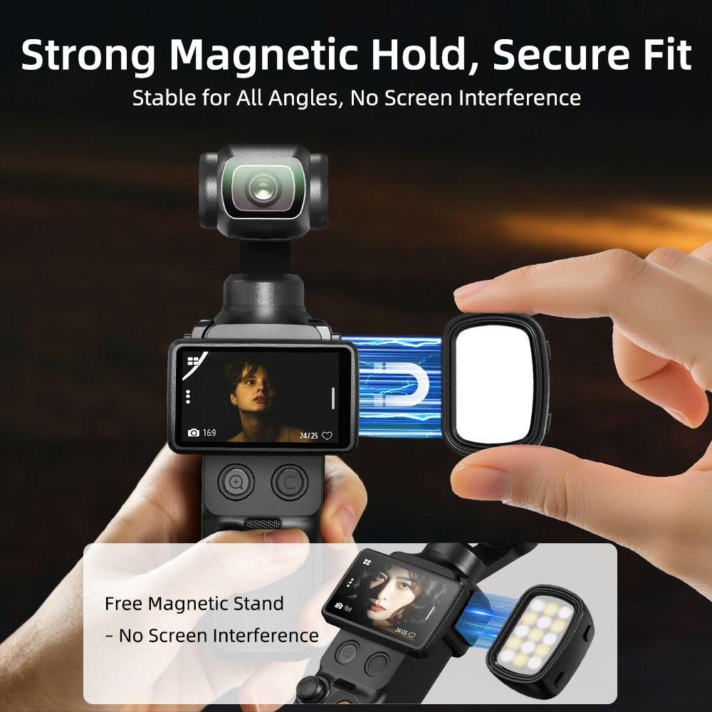 Rechargeable Video Selfie Light for DJI Osmo Pocket 4 Gimbal Camera Accessories