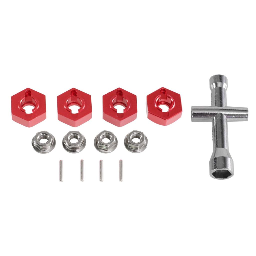 Mangniu MN128 G500 RC Car Metal Upgrade Coupler with Hex Nut and Sleeve