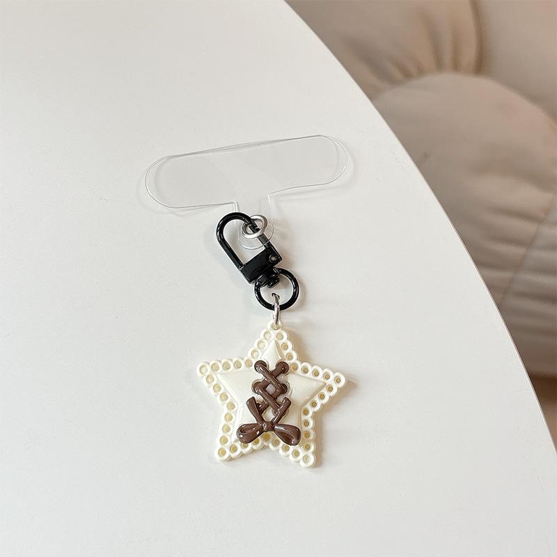 Personalized Love Keychain Pendant, Girl Heart School Bag, Star Pendant, Car Key, Bag, Pendant, Mobile Phone Case, Accessories.