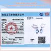 925 Sterling Silber Ohrringe mit natürlichen himmelblauen Topas Edelsteinen Silber Edlen Schmuck