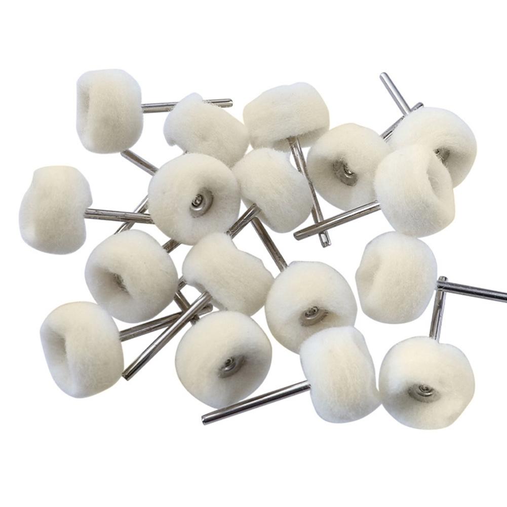1-20PCS 3mm Polishing Wheel Shank Wool Polishing Abrasive Brush Grinding Buffing Wheel Hand Tools Polishing Rotary Tool