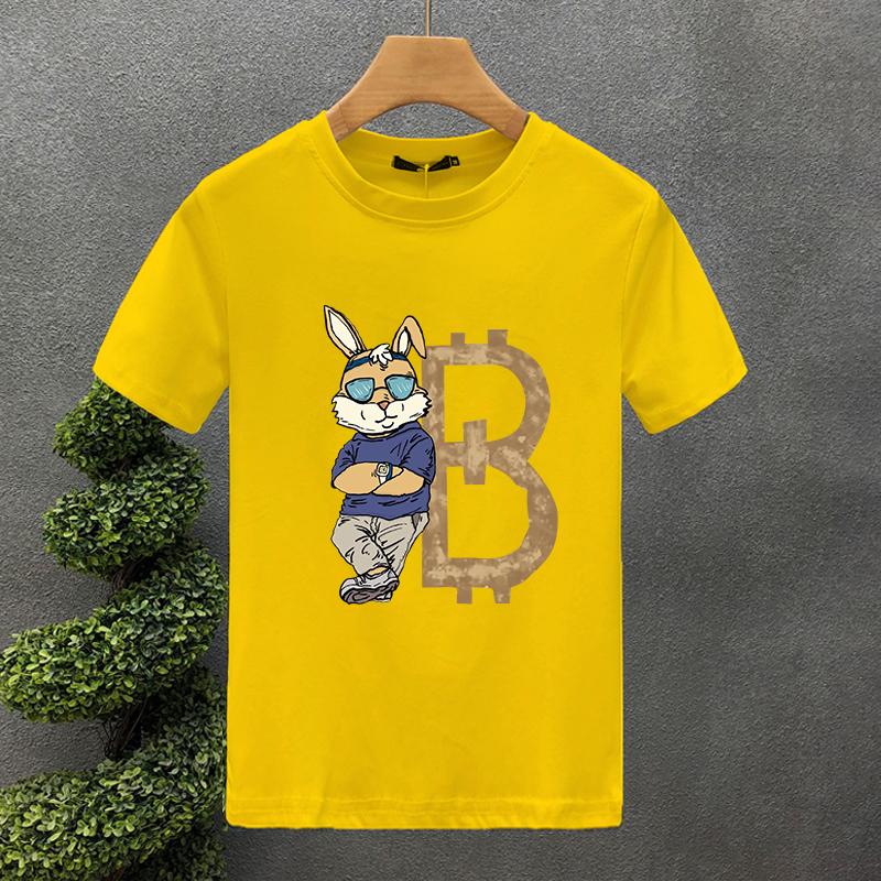 

2025 Bear Print Summer Luxury Brand T-shirt Men s/Women s Short Sleeved Tops Solid Color Fashion Casual Graphic Tshirt Clothes 4XL