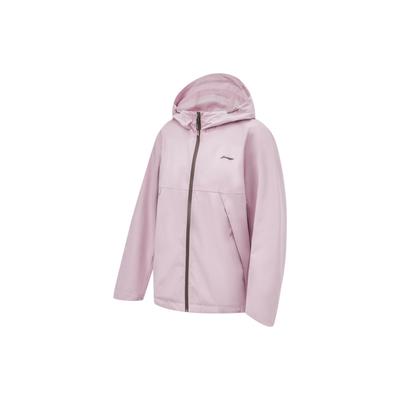 Fitness Series Solid Color Hooded Windbreaker Women Outerwear Lotus-Pink Purple AFDU080-4