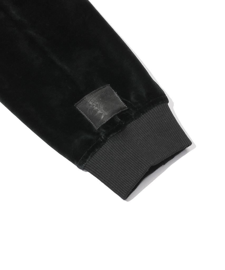BEENTRILL Velour Hashtag Raglan Sweatshirt (Black)