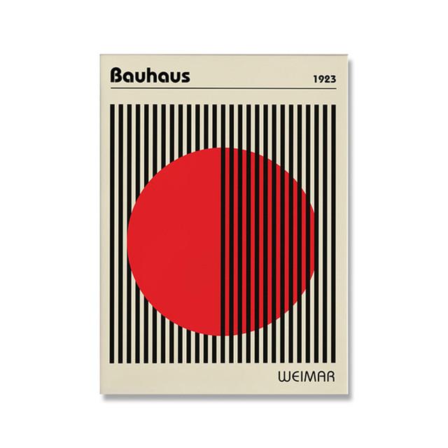 Bauhaus Exhibition Unique Geometric Posters Minimalist Art Canvas Prints Abstract Paintings Living Room Murals Home Decoration