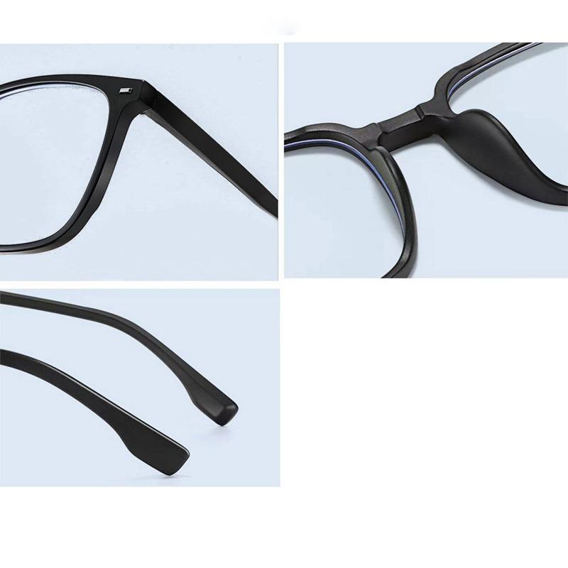 Photochromic Anti Blue Light Clear Glasses Women's Square Computer Blue Light Blocking TR90 Eyeglasses