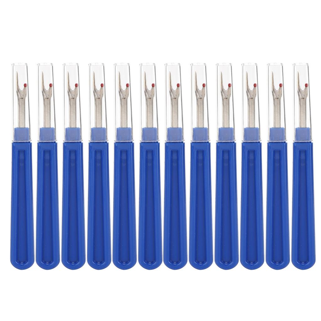 12Pcs Seam Ripper Durable Stainless Handy Handles Thread Remover Sewing Crafting Embroidery