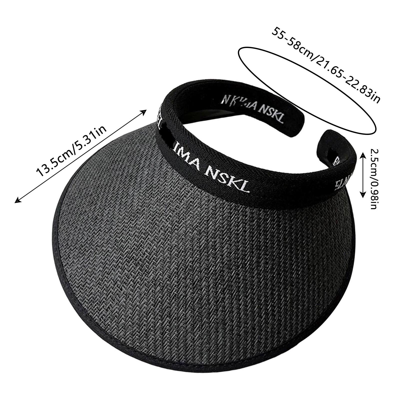 Women s Summer Outdoor Sun Hat Solid Color Empty Top Sun Hat Large Wide Brim Soft Breathable Sun Hats Travel Hiking Beach Hats