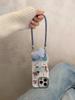 Dachshund Embroidery iPhone 17 Pro and 15/14 Case with Lanyard - Autumn/Winter Protective Cover