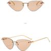 Fashion Rimless Triangle Sunglasses Women Trendy Personality Stylish Sun Glasses