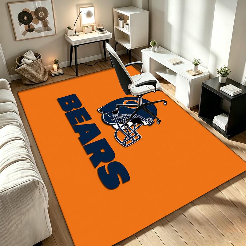 Chicago Bears A Rug Suitable for Office Chair Areas Living Rooms and Computer Desks Perfect for Home Offices and an Ideal Holiday Gift