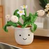 Flowers Green Plant Plush Toy Stuffed Potted Flower Dandelion Lily Iris Tulip Anthurium Orchid Strawberry Home Decor Gift