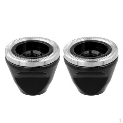 2x Bicycle Shaft Screw Cycling Hub Black