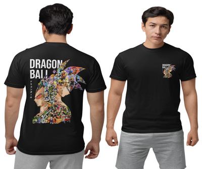 Dragon Ball Manga Vegeta Squadra Son Goku Bambino Tipo T-Shirt Biologica da Uomo