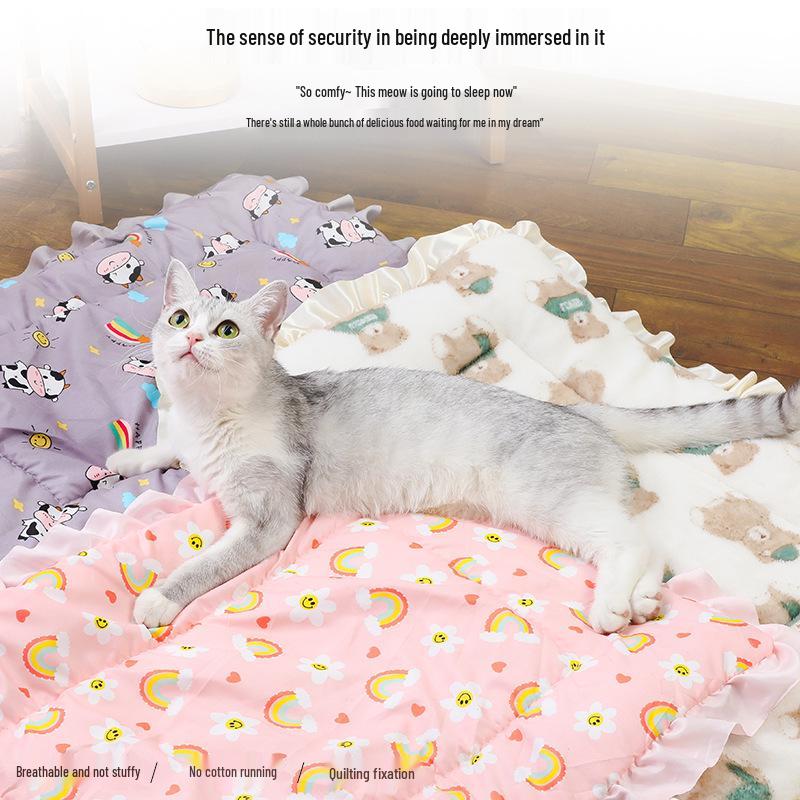 Pătură Confortabilă pentru Animale de Companie: Covoraș de dormit cald, îngroșat pentru câini și pisici - Perfect pentru toamnă și iarnă