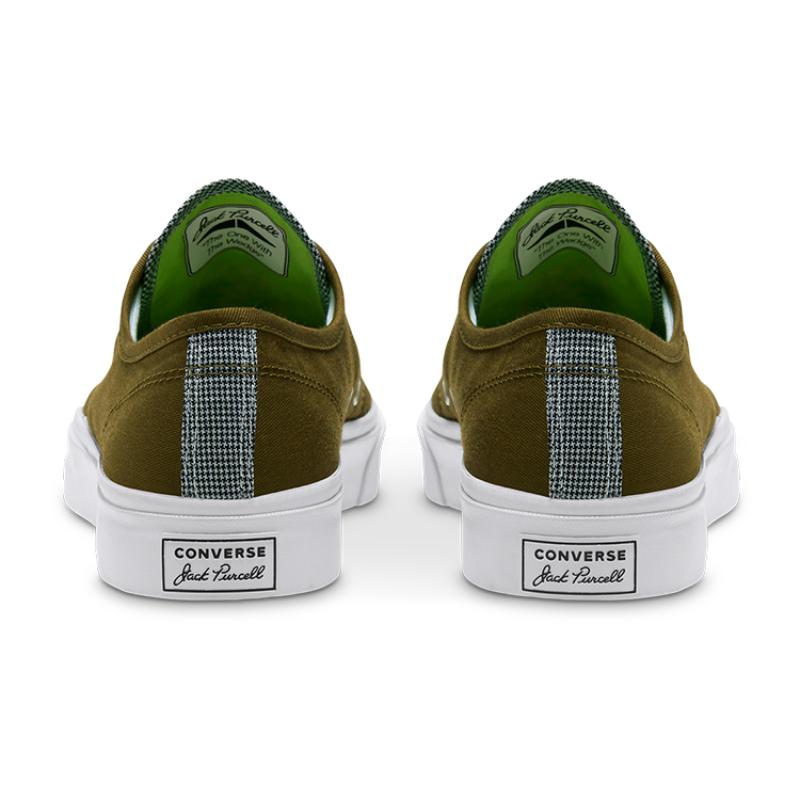 Converse Jack Purcell Round-toe Lace-up Low-Top Canvas Unisex Dark Green