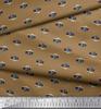 Soimoi Japan Crepe Satin Fabric Camera Shirting Fabric Prints By Metre 42 Inch