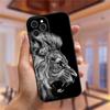 Hayvan Aslan Kurt Kaplan leopar Yumuşak Silikon Kılıf iPhone 11 12 13 Pro XS Max XR XS 7 Plus 8 Plus 6 6s SE 2020 12 Mini Kılıf